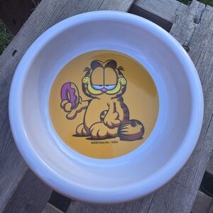 Garfield 6” Diameter Dog Bowl Cat Bowl Puppy Kitten Pet Food & Water Bowl New